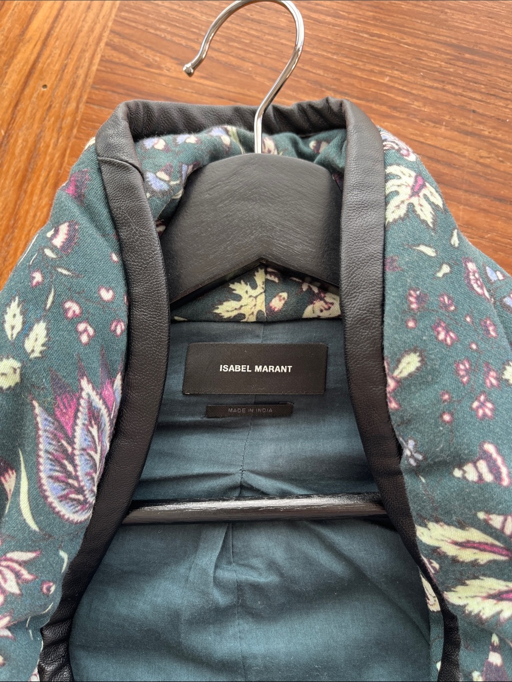 Isabel Marant Dark Green Floral Quilted Puffer Jacket/Vest - Picture 3 of 9
